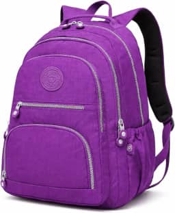 Mochila Grande 30L Nylon Impermeável Feminina Masculina Escolar Juvenil Notebook 15" — Mochila Preta Resistente com Múltiplos Bolsos, Leve, Casual e Reforçada para Escola e Viagens