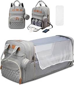 Mochila Bolsa Maternidade Impermeável Grande Para Meninos E Meninas- Mochila Maternidade com Trocador Portátil, Grande Capacidade e Múltiplos Compartimentos