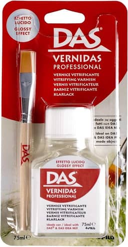 DAS Verniz Protetivo Vitrificante Professional Efeito Brilhante, 75ml, com Pincel