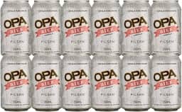 Pack 12 unidades Cerveja Puro Malte Pilsen teor 4,6% 350ml Opa Bier