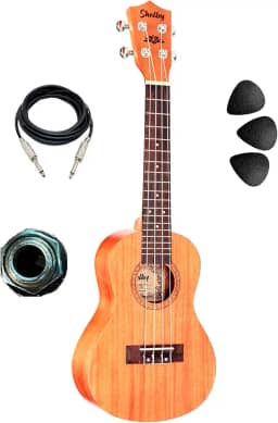 Ukulele Shelby Concert Su23m Mogno Fosco Eletrico