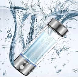 Garrafa de água de hidrogênio SAPPHIRE - Tecnologia avançada SPE e PEM de 5ª geração 2024 | Gerador de garrafa de água de hidrogênio portátil e recarregável | Sem cloro e ozônio | Aço inoxidável 400