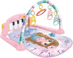 Tapete Ginásio Musical bebê Interativo Infantil Rosa - Sereia