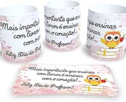 Caneca Profissão Professor Professora | Cerâmica | Presente Dia dos Professores m8