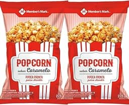 PIPOCA DOCE DE CARAMELO MEMBER'S MARK 270G - KIT COM 2 UNIDADES