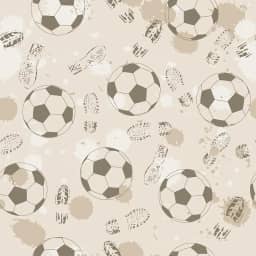 Papel De Parede Adesivo Lavável Futebol Bolas Bege 3m