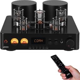 Juson Audio JTA100 200W Amplificador Receiver de Tubo Som Estereo de Vácuo Híbrido Integrado Com BT 5.0 AUX Óptico RCA PHONO de Auscultadores HIFI Áudio Home para Mesa Giratória enviado do Brasil