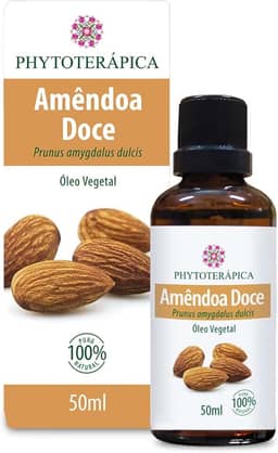 PHYTOTERAPICA - Óleo Vegetal de Amêndoa Doce - Para Massagem e Aromaterapia -Atua contra ressecamento da pele e cabelo, irritação e coceira, estrias e fragilidade das unhas - 100% Puro e Natural -60ml