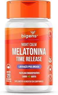 Night Calm Melatonina Time Release, 120 comprimidos, Biogens, Bigens