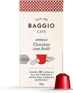 Baggio Café Cápsulas De Café Aroma Chocolate Com Avelã Compatível Com Nespresso Contém 10 Cápsulas