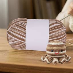 Fios de crochê para meias de tricô, chapéus, cachecóis, novelos de 3 camadas para viagens e casa