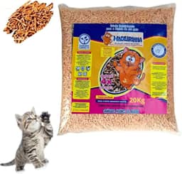 20KG Pellets Higiênico De Madeira areia Para Gatos Madeirinha