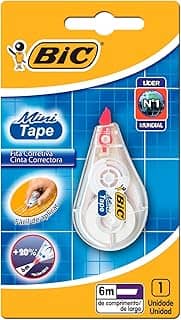BIC, Corretivo em Fita, Mini Tape, 6 Metros, 1 Unidade