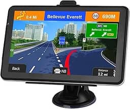 Navegação GPS para carro, mapa mais recente de 2025, tela sensível ao toque de 9 polegadas, voz real, falada, direção, sistema de navegação para carros, navegador por satélite GPS de veículo com