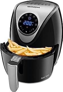 Fritadeira Sem Óleo Air Fryer 3,5L, Mondial, Preto/Inox, 1500W, 110V - AF-30-DI