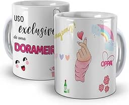 Caneca Branca Dorama - Uso exclusivo da melhor domareira
