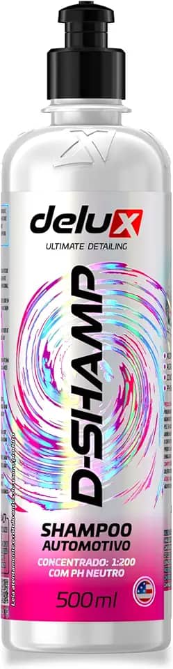 Luxcar Delux D-Shamp Shampoo Automotivo 500 ml – Concentrado 1:200