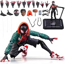 BkjHg S-piderMan: Into The Spider-Verse Miles Morales Sentinel SV-Action Figure (Exclusive) (Super Heroes)