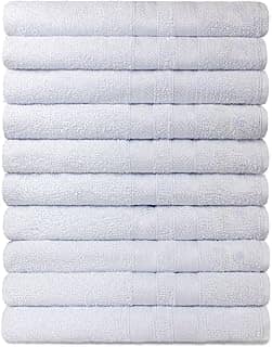 Kit 10 Toalhas Rosto para Hotel 100% Algodão Caricinha - Branca