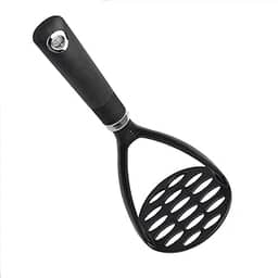 Espremedor de batatas Cooking Light, resistente ao calor, seguro para utensílios de cozinha antiaderentes, nylon macio, preto