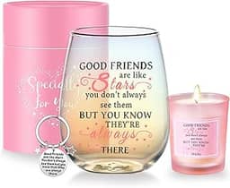 Presentes de amizade para mulheres, taças de vinho, presentes de aniversário personalizados para amigas, meninas, homens, presentes especiais para namorada, irmã, deixando melhor amiga para colega