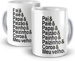 Caneca Presente Para O Dia Dos Pais Meu Pai Meu Heroi