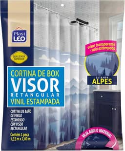 Cortina para Box ALPES Visor Cristal (1,35x2,00m) | Plast Leo (Ref.: 623-F)
