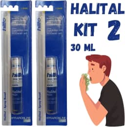 Halital Spray Bucal Hillo Kit Com 2 Sabor Menta Refrescante Fim Do Mau Hálito 30 Ml