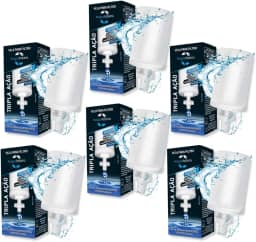 Kit 6 Velas Tripla Ação Com Carvao Ativado Para Filtro Barro Premium Alcalina Universal