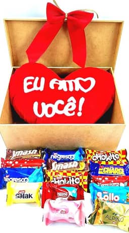 Cesta Chocolates Presente Aniversário Namorados Amiga Mãe Namorada Filha Filho Esposa Mulher Homem Romântico Natal Dias dos Namorados Dia das Mães Páscoa Presente Criativo Perfeito Presente Pedido de Desculpas Aniversário de Namoro Esposo Pai Vó Tia Madrinha Afilhada Afilhado