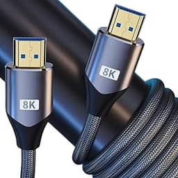 Cabo HDMI 2.1-1,5 Metros – 8K 60Hz, 4K 120Hz, Blindado, 48Gbps, Conectores Ouro, Compatível com Diversos Aparelhos