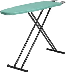 Metaltec Tábua De Passar Roupa Singapura Em Aço Preta Extra Forte Resistente Suporte Para Ferro - Capa Forro 100% Algodão Térmico