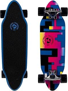 Kryptonics Skate KR 66.0 cm Mini Cutaway Cruiser – Deck de polipropileno leve, rodas lisas de 65 mm, design elegante recortado, portátil, níveis de habilidade