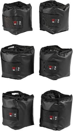 Kit Par Caneleiras Peso 2kg + 3kg + 4kg Tornozeleira de Peso Treine em Casa Academia Pilates Fisioterapia Treino Funcional Crossfit