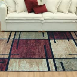 Tapete Andino Geométrico V Retangular Polipropileno (150x200) Marinho