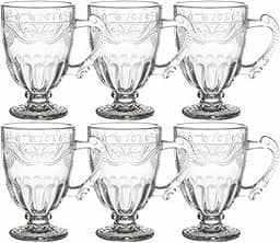 JOGO DE XICARAS CANECAS IMPERIAL DE VIDRO 190ml PARA CAPUCCINO CAFÉ CHA BEBIDAS QUENTES