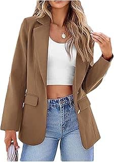 Blazer Blazer feminino de manga comprida Slim