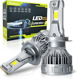 Kit Ultra Lâmpada LED Daskan Farol H7 H11 HB3/9005 HB4/9006 36000LM 6500K Branco Frio, 2 Lâmpadas 100W Super Brilho, IP68, 12-24V (HB4)