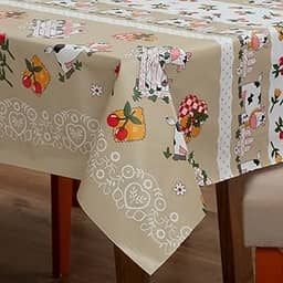 Toalhas De Mesa PVC Térmico 2.40 X 1.40 Estampada Impermeável Resistente a Calor (Vaquinha)