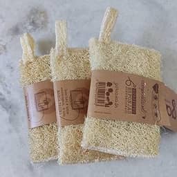Kit com 3 Bucha Vegetal Orgânica - Garoa