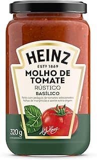 Heinz Molho de Tomate Rústico Basílico em vidro, 320G