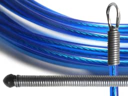 Puxa Fio Passa Fio Guia Sonda Profissional Alma De Aço Resistente Durável PF (Azul, 15 Metros)