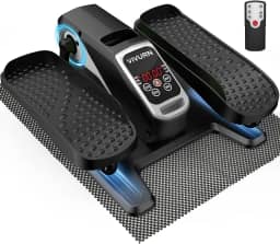 018 Mini exercitador motorizado de perna elíptico sob a mesa, 12 velocidades, 5 modos, enquanto está sentado para idosos, como visto na TV, com tapete antiderrapante, silencioso e portátil