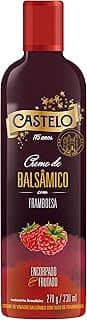 Castelo Alimentos Creme de Vinagre Balsâmico com Suco de Framboesa 230 ml, Pequeno