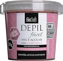 Soft Hair Cera Depilatória Mel E Açúcar Camomila Nova Gr.