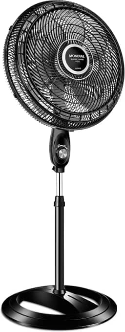 MONDIAL Ventilador Coluna 50cm Super Turbo 8 Pás, Preto/Prata, 150W, 220V - VTX-50C-8P