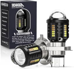 Par Lampada Led 6500k H4 Projetor 360º Moto Carro Super Branco light