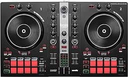 Hercules DJ Control Inpulse 300 MK2 com almofadas de borracha, software Serato DJ Lite e guia Beatmatch