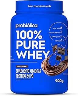 Probiótica 100% Pure Whey Nova Fórmula - 900G Chocolate (Embalagem pode variar)