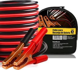 Cabo Chupeta 1000 Amp para Carro, Moto e Caminhão, Carga Rápida e Segura, Compatível com Baterias 12V e 24V, Fio Reforçado 2,5m, Alta Resistência e Durabilidade, Ideal para Emergências Automotivas!